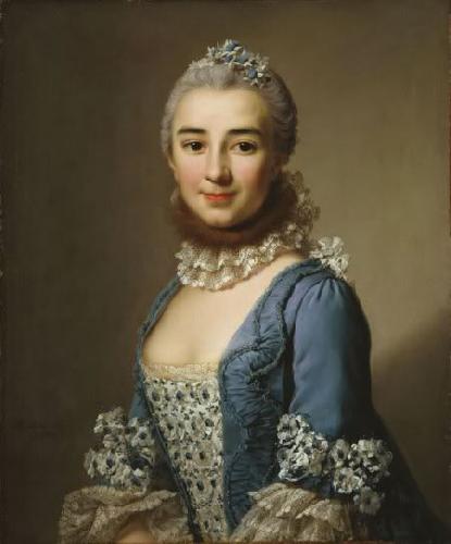 Alexandre Roslin Portrait of an unknown Lady oil painting image